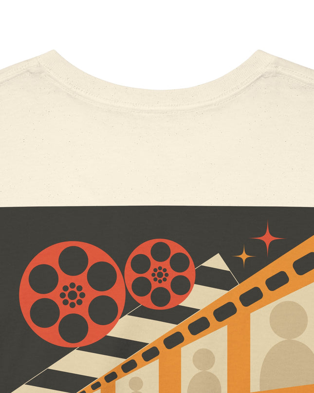 Film Reel Clapboard Graphic Tee — Vintage Movie Crew T‑Shirt