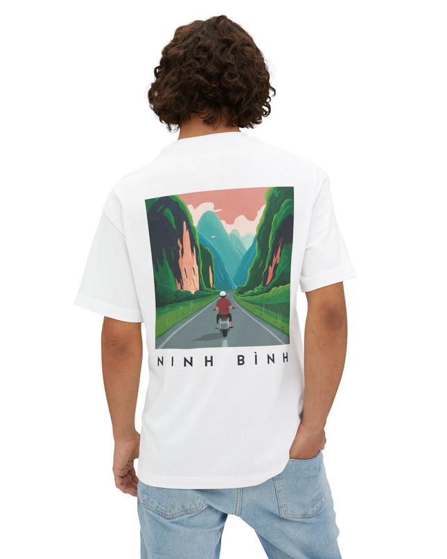 Ninh Bing Scooter Ride Tee - Heavyweight Oversized T-Shirt For Men