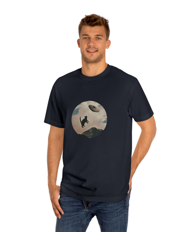 Alien Abduction Cat T-Shirt