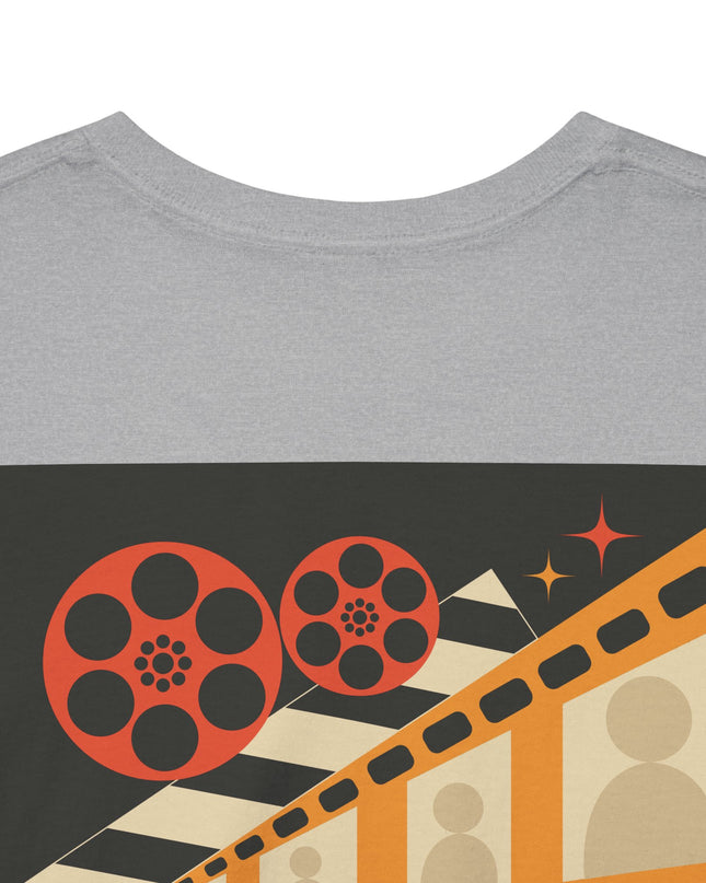 Film Reel Clapboard Graphic Tee — Vintage Movie Crew T‑Shirt