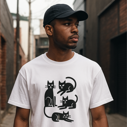 Cat Meetup Oversize Tee