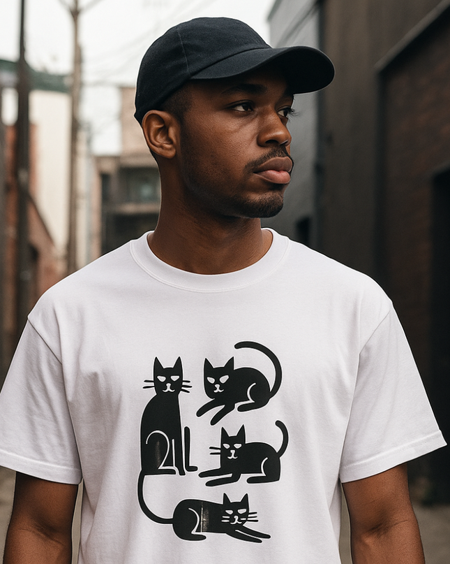 Cat Meetup Oversize Tee