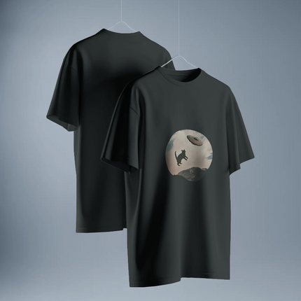 Alien Abduction Cat T-Shirt